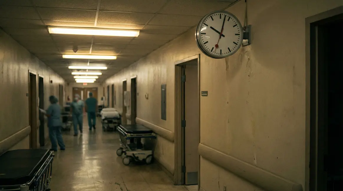 couloir d’hôpital tension entre vie et mort