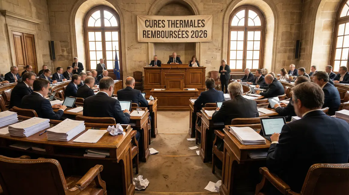 Salle de vote à l'Assemblée sur le remboursement des cures thermales