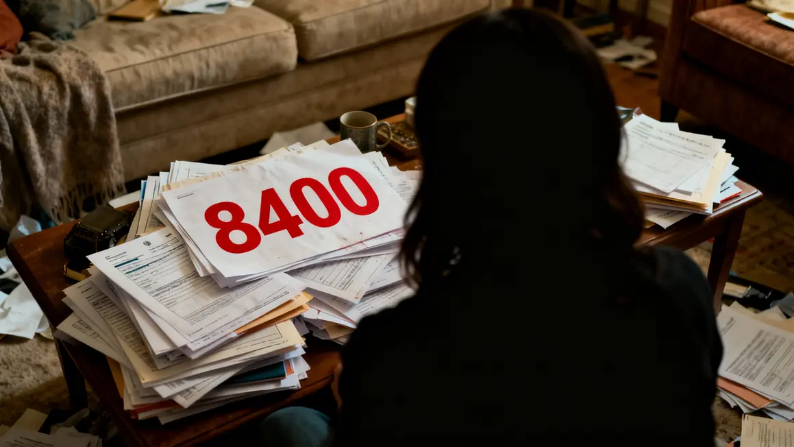 Femme dos devant papiers 8400 euros dossier VIH