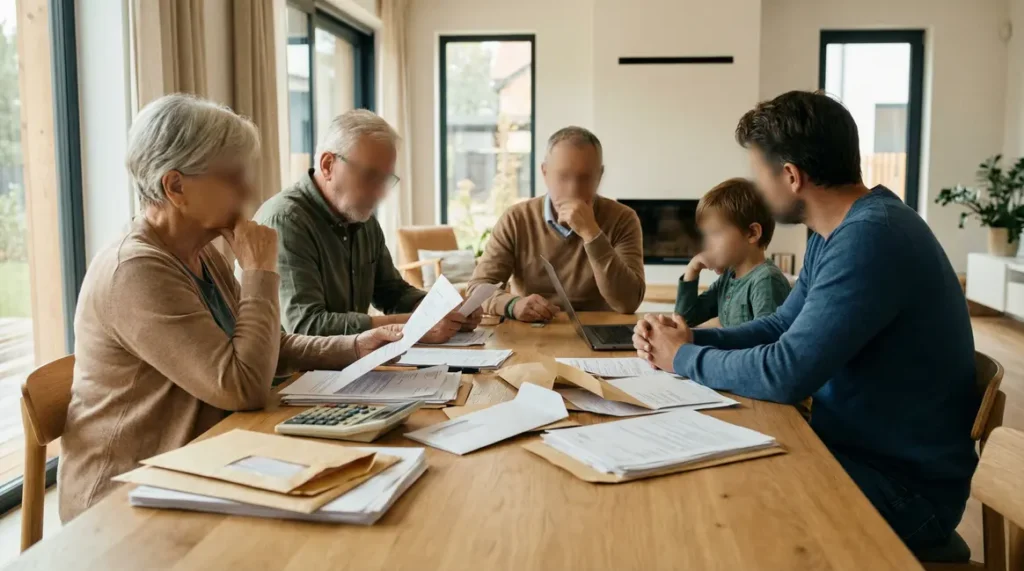 Transmission patrimoine sans impôt famille table documents