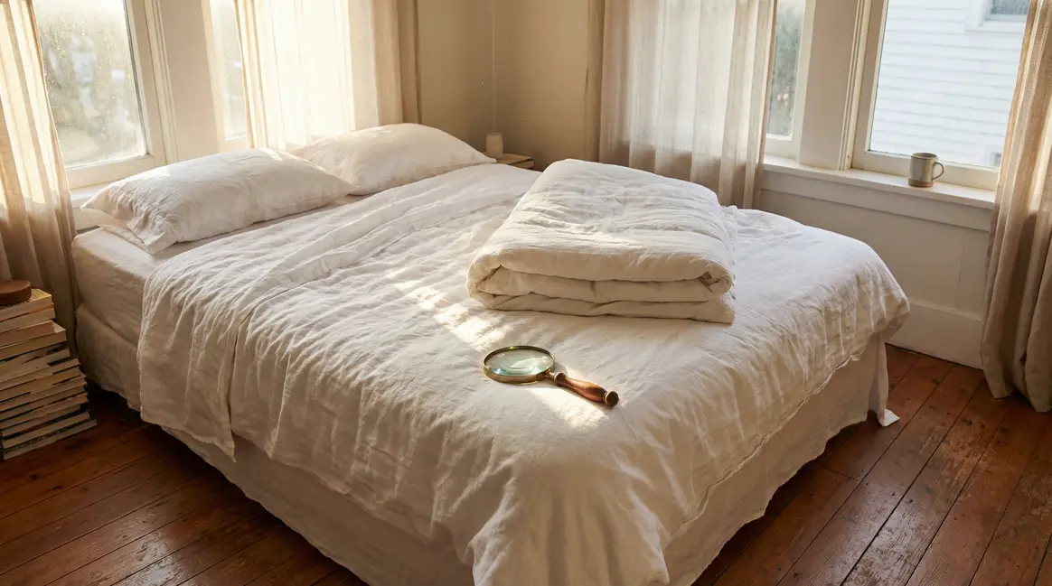 Chambre propre draps blancs hygiène santé literie