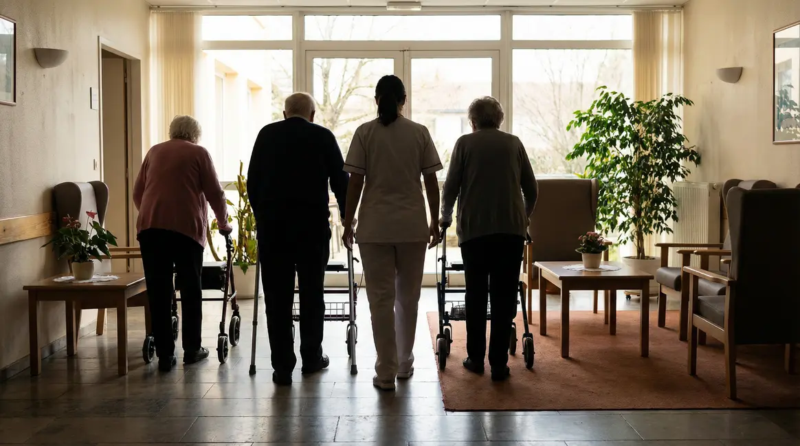 Entrée Ehpad seniors aidants bienveillance