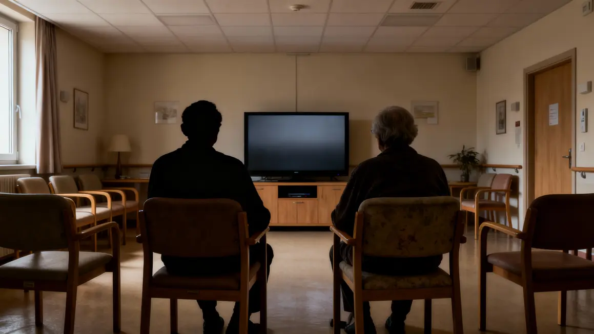 Salle Ehpad seniors assis sans animation