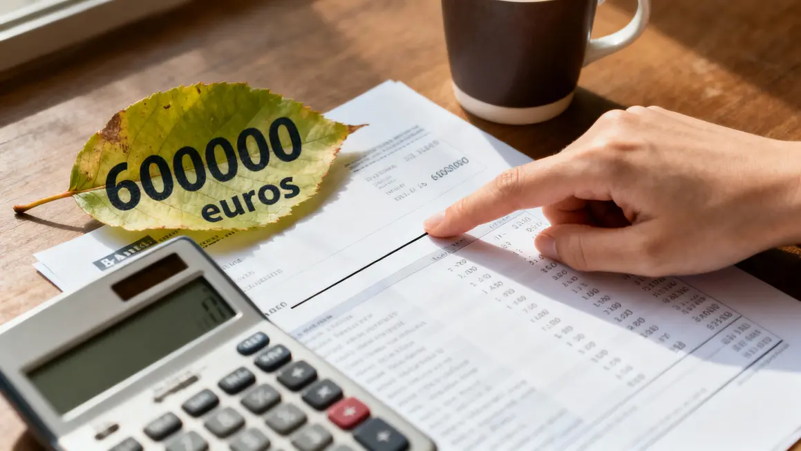 Main montre ligne sur relevé bancaire 600000 euros retraite