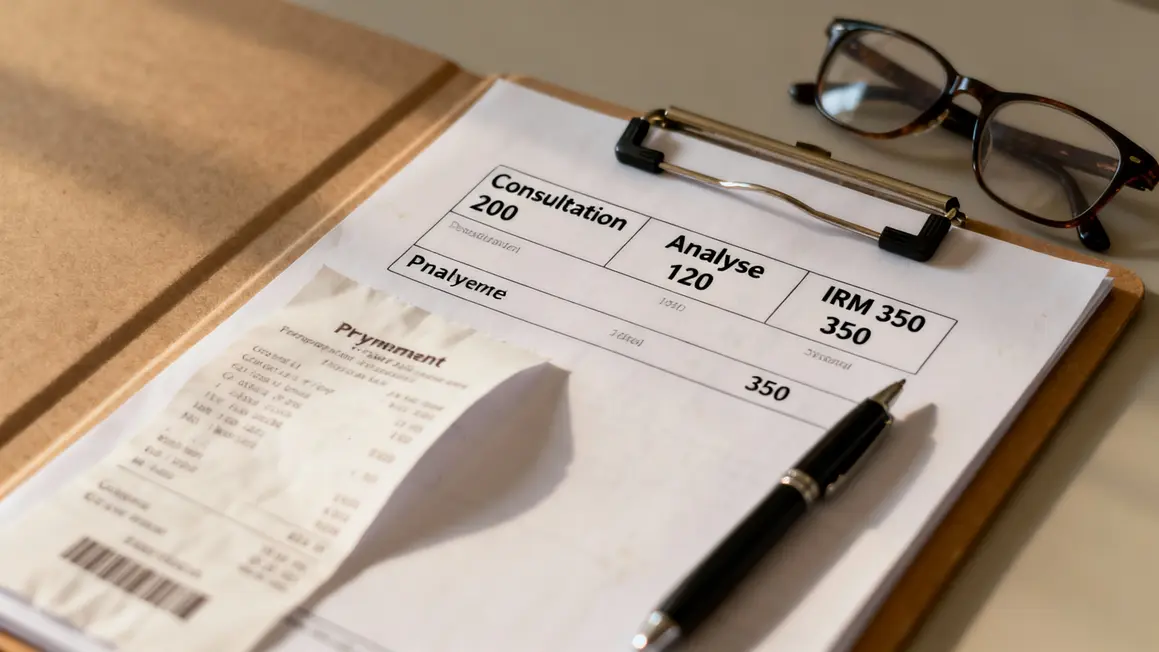tableau frais medicaux consultation analyse irm secu 2027