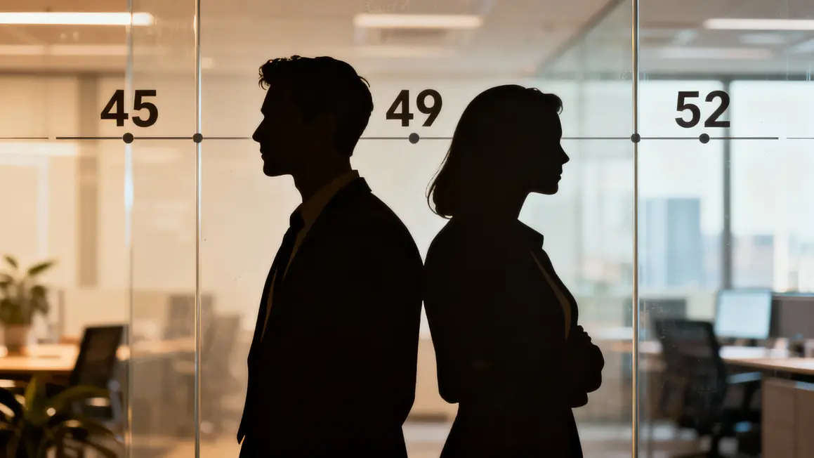 Deux profils senior âge mur chiffres