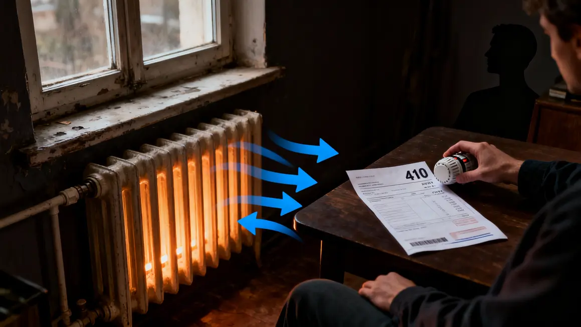 Radiateur fuite de chaleur facture élevée chauffage
