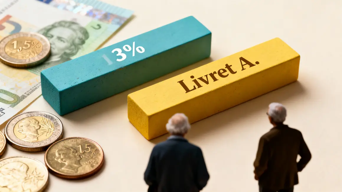 graphique inflation Livret A et retraités