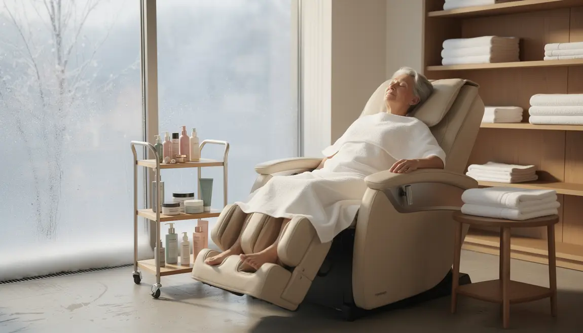 Head Spa japonais ambiance zen seniors hiver