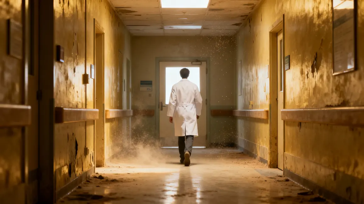 infirmiere seule couloir hopital sanction precarite