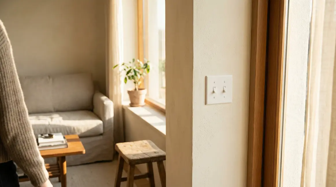 interrupteurs nettoyes dans appartement senior lumineux angers
