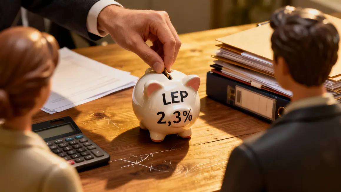 LEP placement main tirelire taux 2,3%