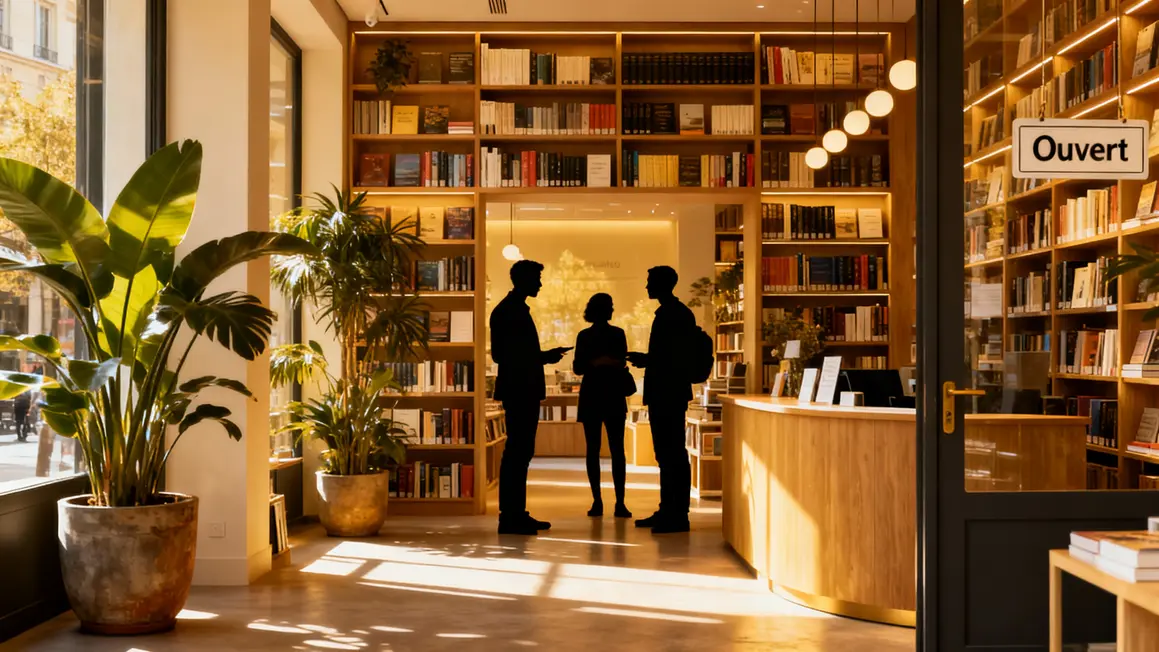 Librairie lumineuse Grand Paris lieu vie