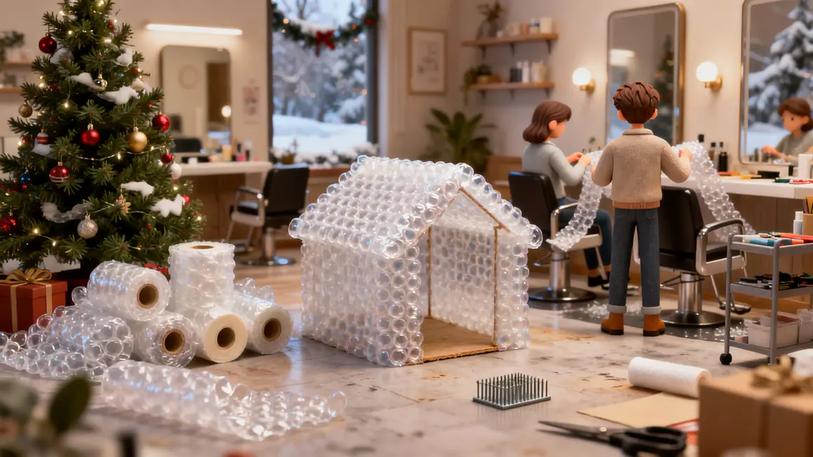 papier bulle abri jardin noel protection humidite hiver