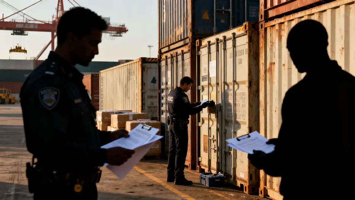 Port sous surveillance regime narcotrafic, perquisition police, zones ciblees