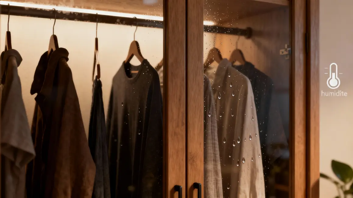 Vêtements humides causant mauvaises odeurs placard