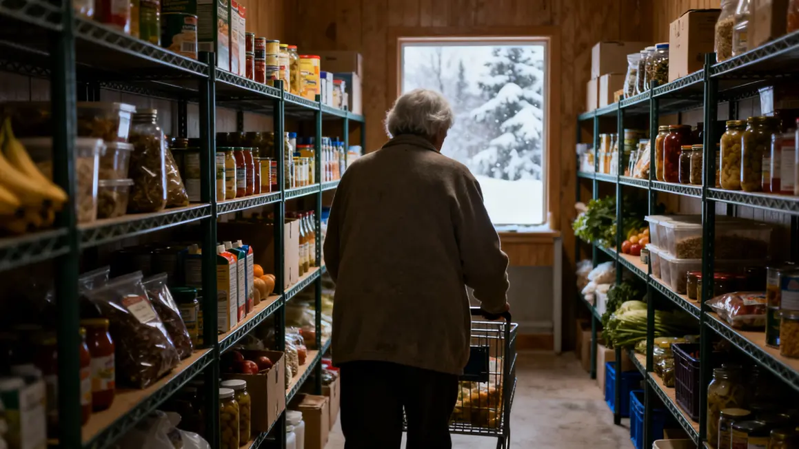 senior retraite france aide alimentaire caddie