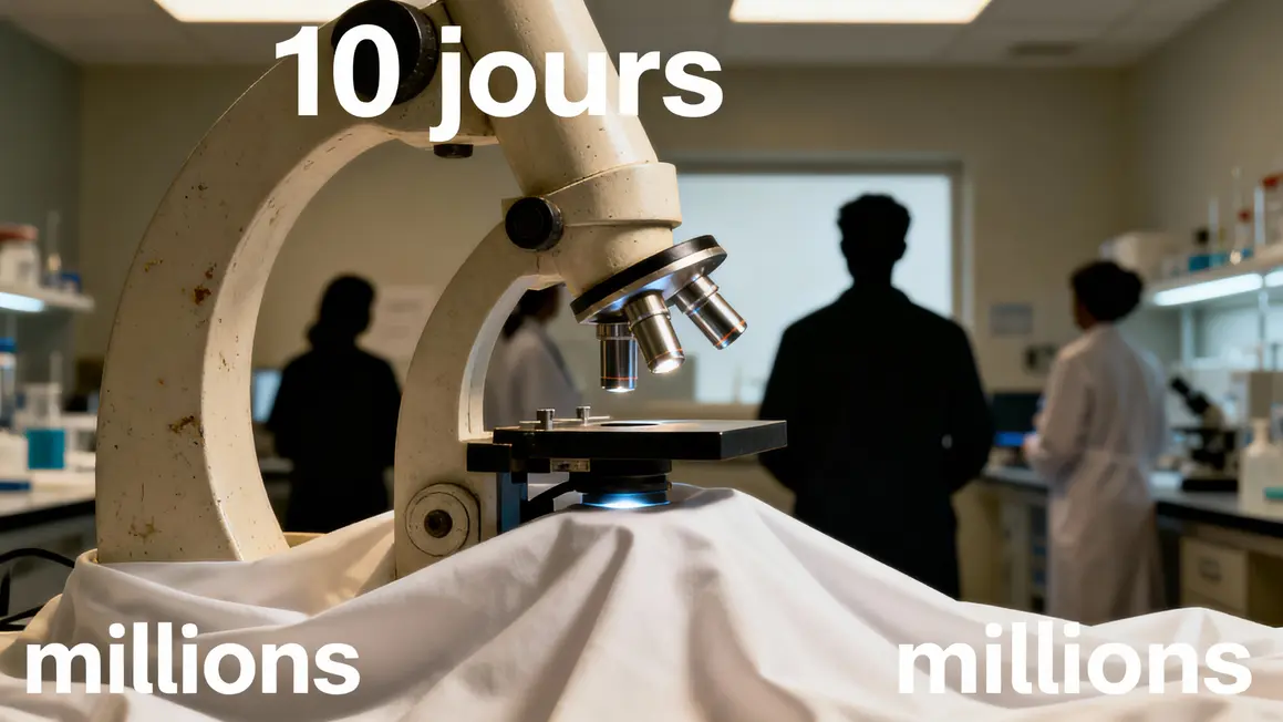 Microscope draps sales preuves santé