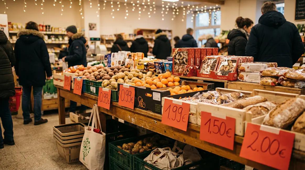 table supermarche produits alimentaires prix bas hiver
