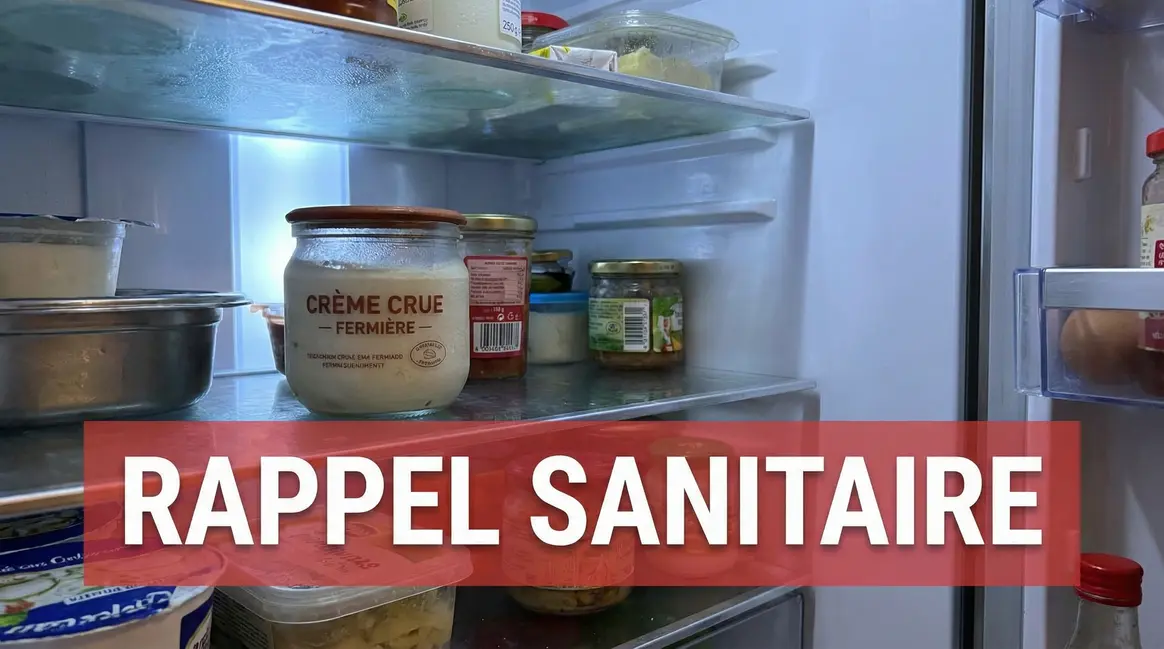 pot creme crue ferme des ecotones rappel sanitaire refrigerateur