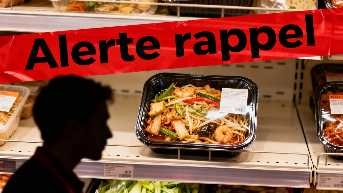 Plat asiatique rappelé en rayon magasin