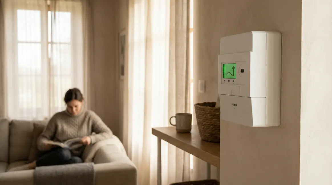 Compteur Linky moderne réglage économie énergie