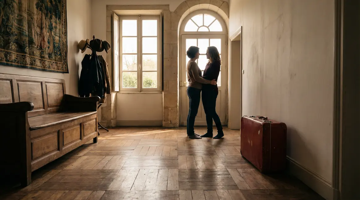 Rencontre entre deux femmes dans une maison française