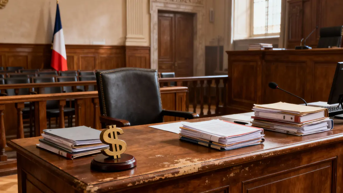 Salle tribunal dossiers justice fiscale