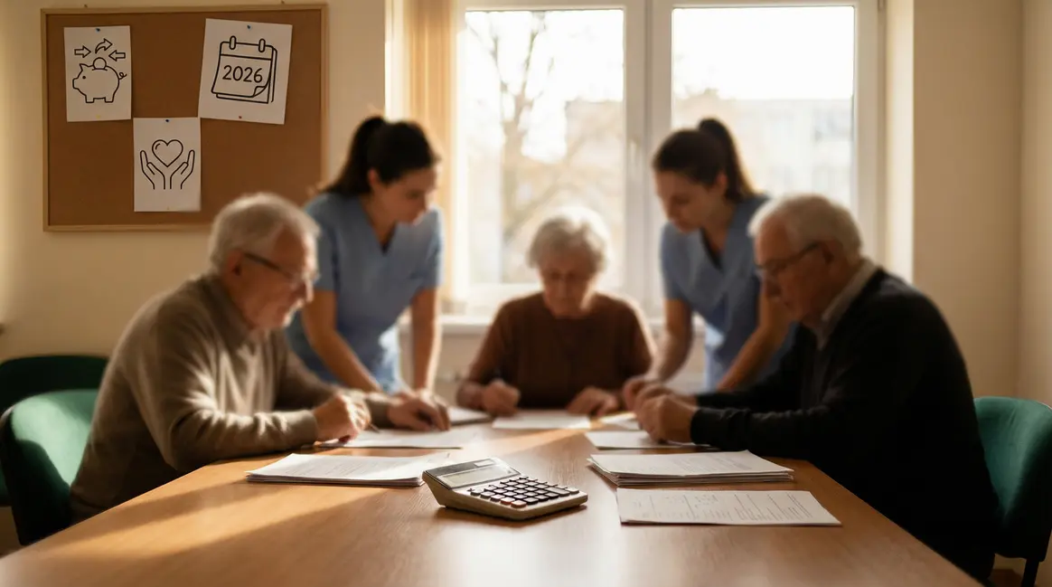 Seniors et aidants inquiets devant documents de retraite et aides 2026
