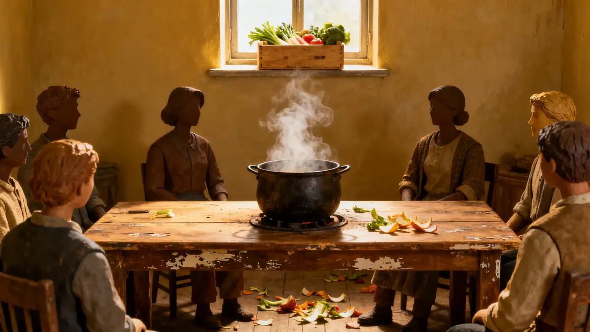 Groupe solidaire cuisine atelier légumes Montluçon