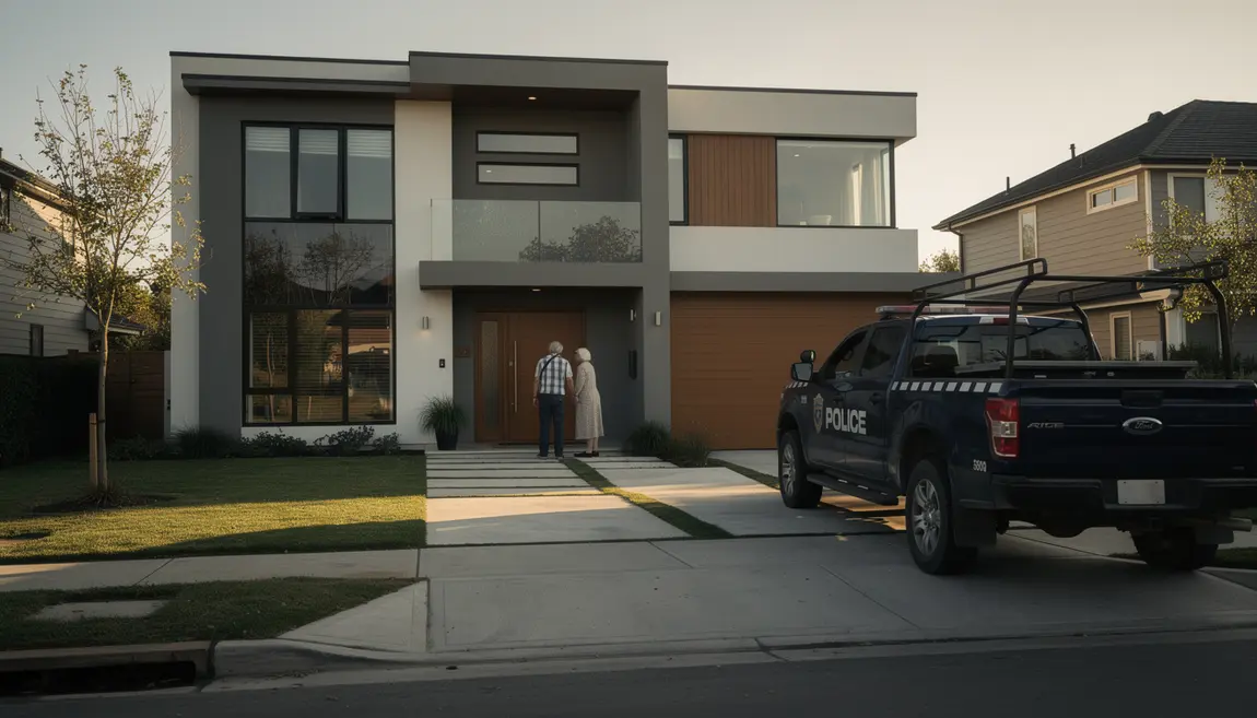 maison moderne squattée police intervention