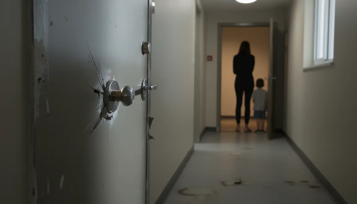 squat studio porte forcée femme enfant difficulté propriétaire