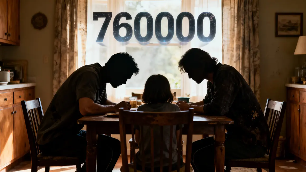 famille autour table chiffres 760000 ambiance stress