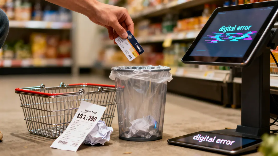 carte fidelite poubelle supermarche perte changement