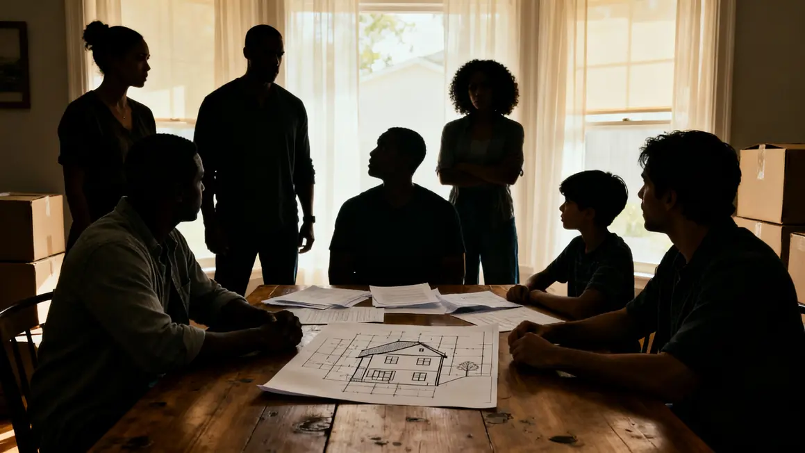 Famille succession tensions partage maison