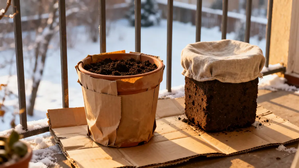 carton protege plantes balcon du gel