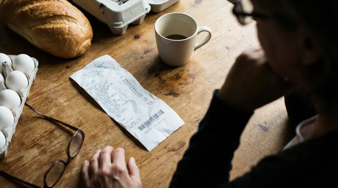 ticket de caisse budget cuisine femme