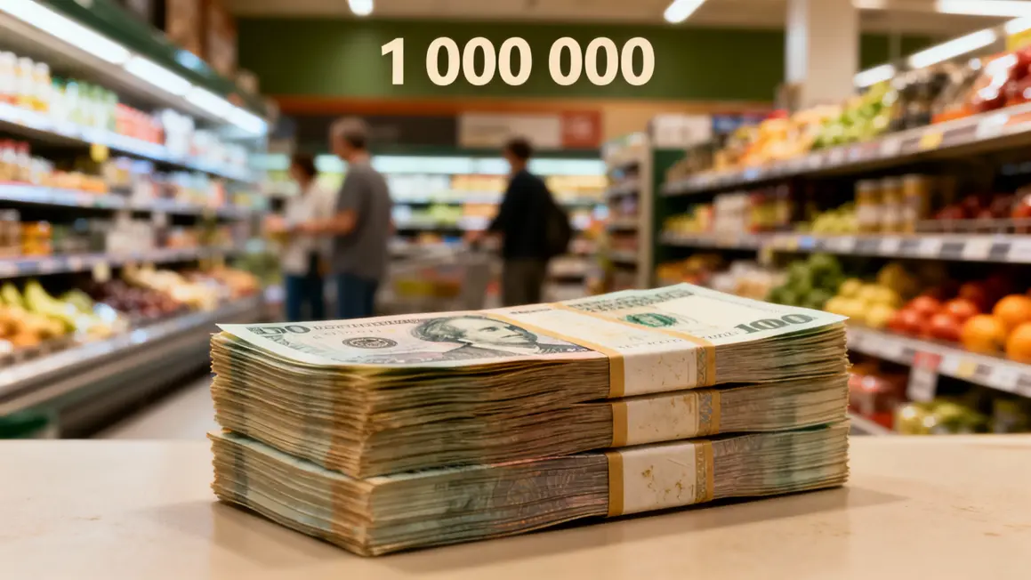 Main senior sur billets aide Ed Bambas supermarché