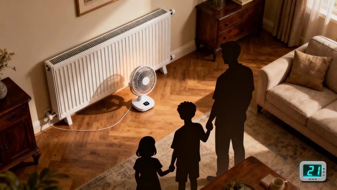 ventilateur radiateur famille chauffage