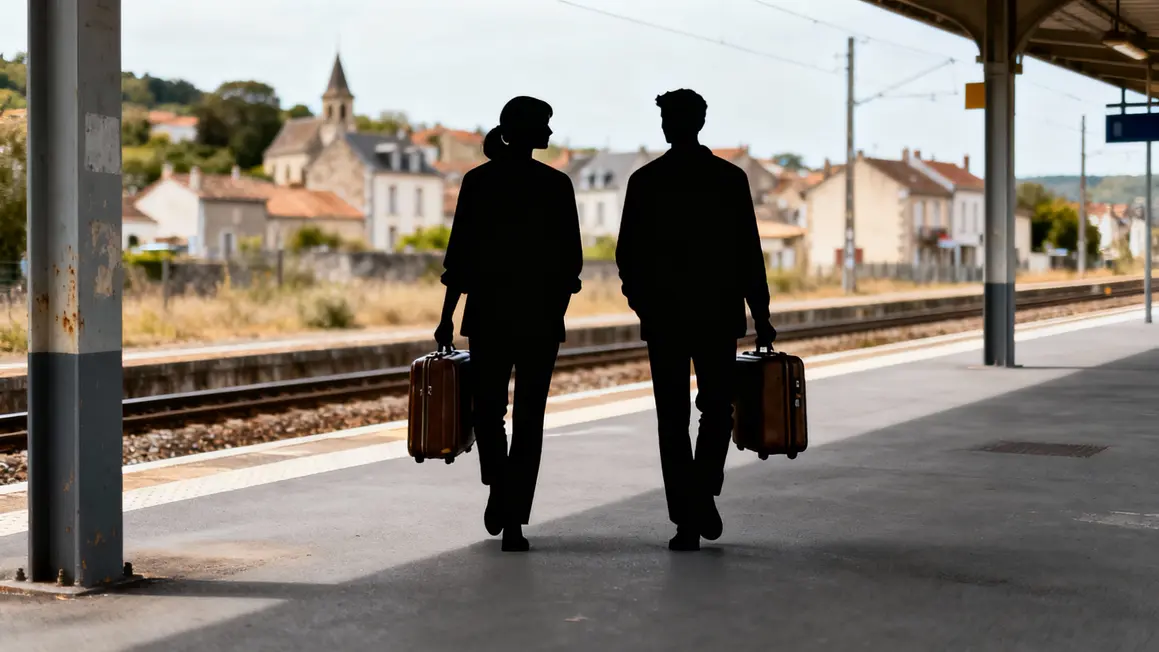 Silhouettes changement vie petite ville française