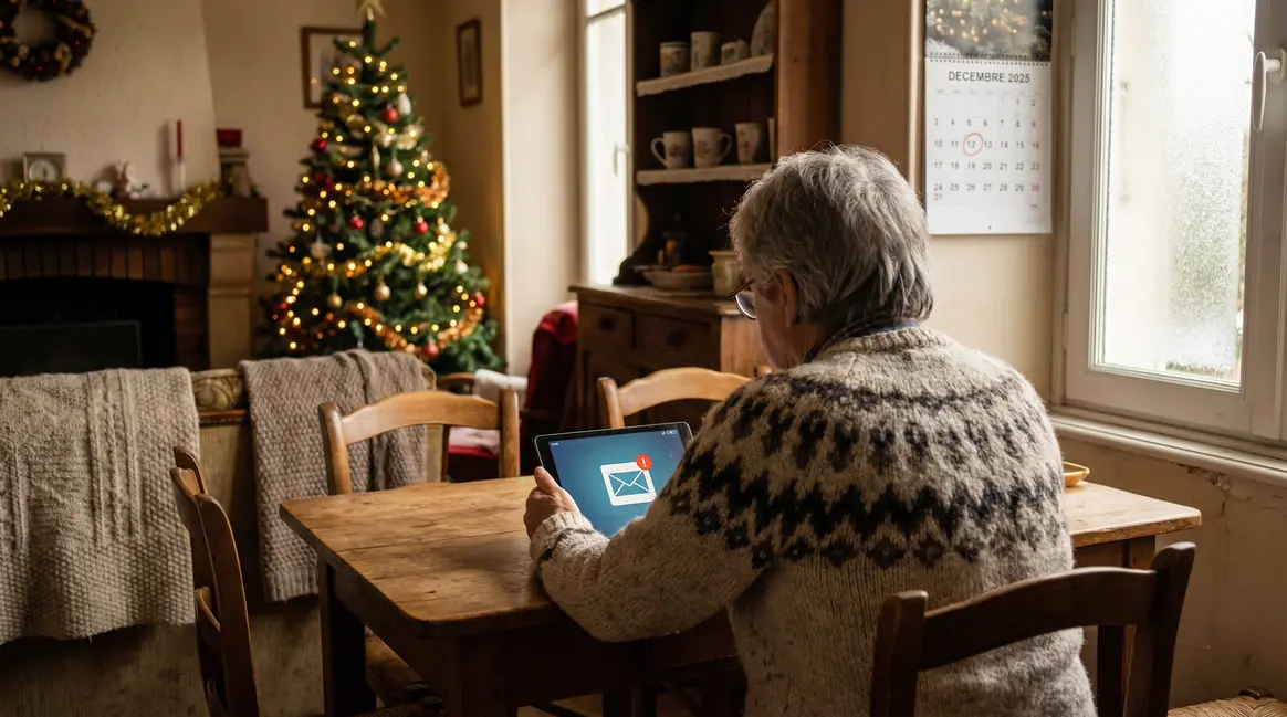 Retraité reçoit virement pension décembre 2025 Noël
