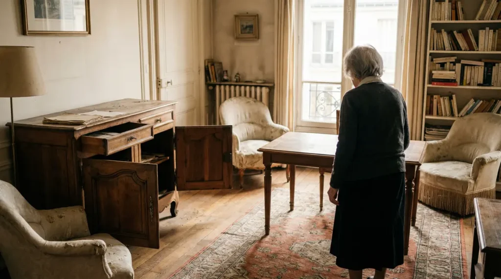 appartement seniore tiroir vide vol objets