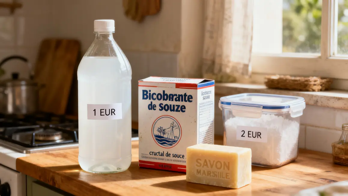 vinaigre blanc bicarbonate cristaux de soude savon noir alternatives