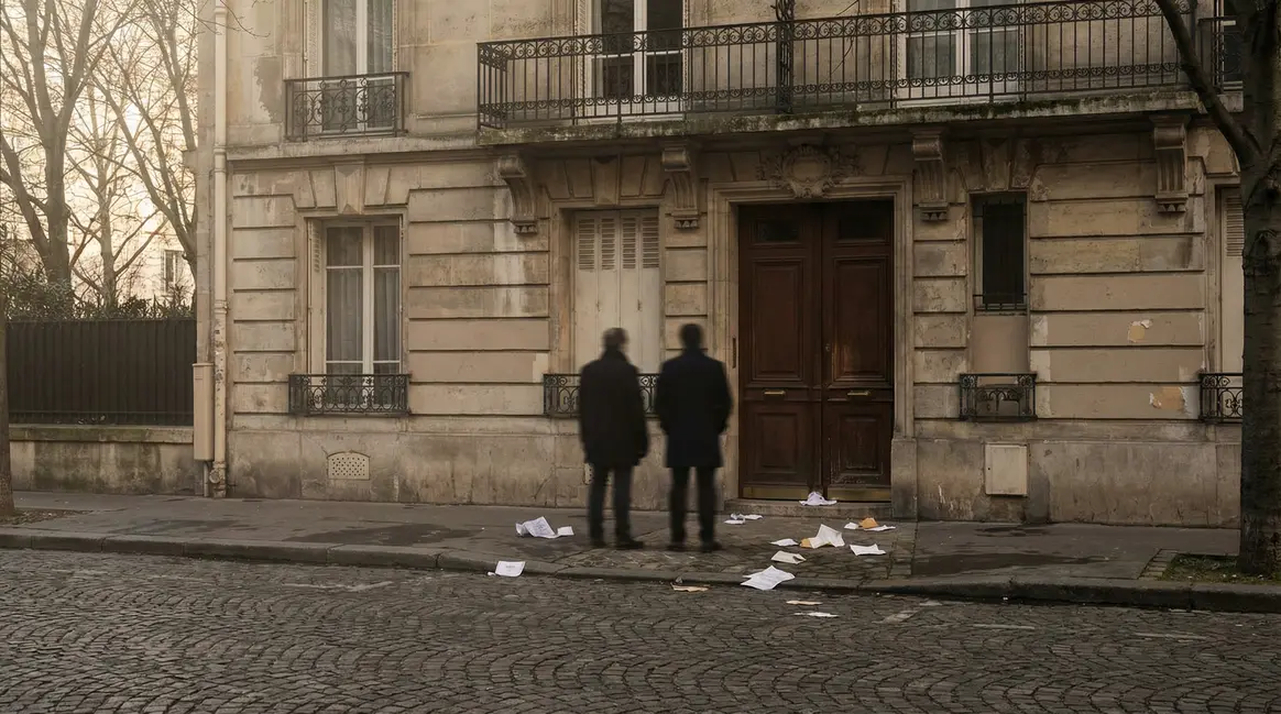 Appartement parisien avec squatteur et documents administratifs