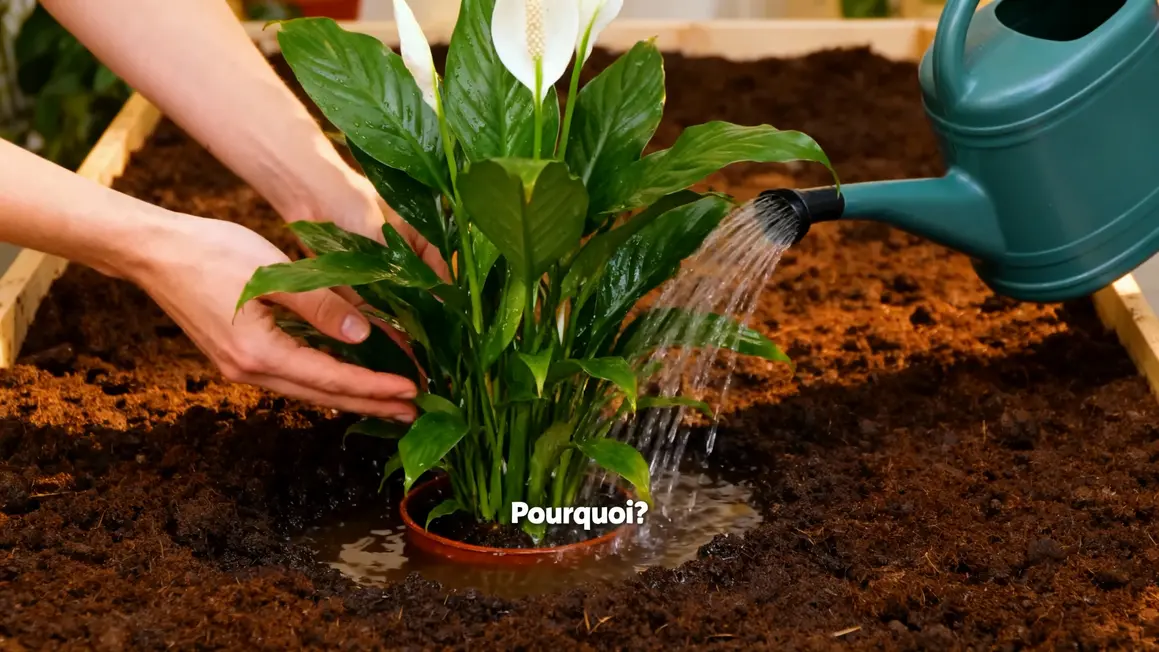 arrosage plante spathiphyllum eau