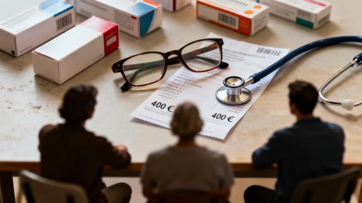 facture 400 euros lunettes médicaments stéthoscope assurance santé