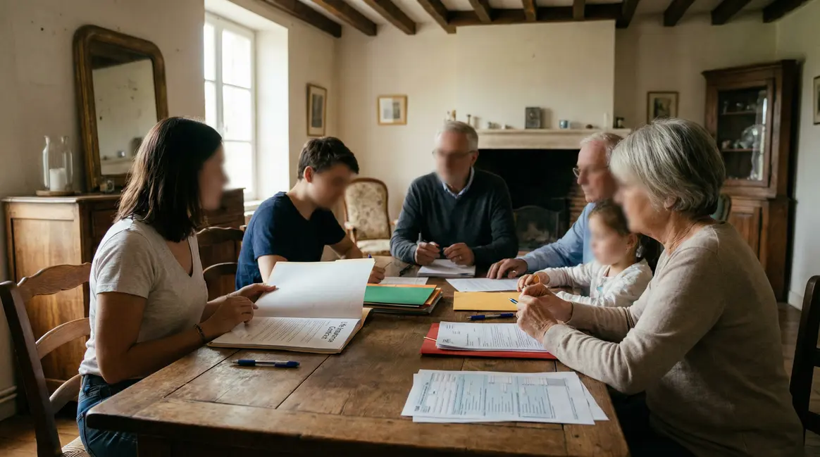 famille autour assurance vie et documents succession
