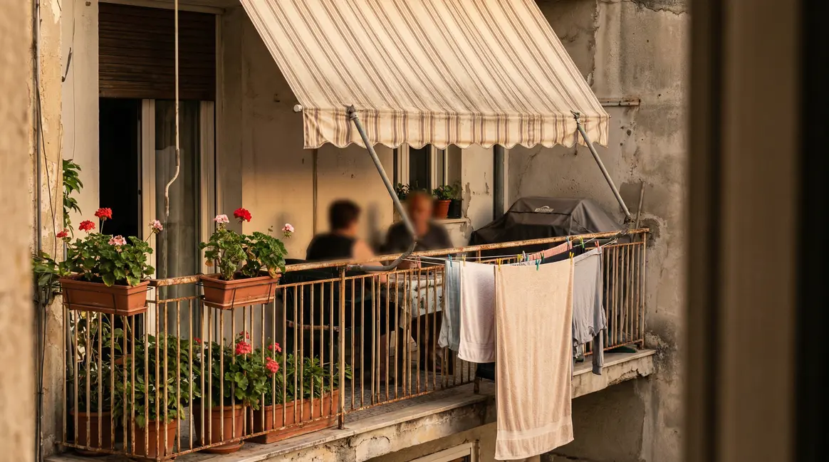 balcon surveillance linge plantes barbecue copropriété