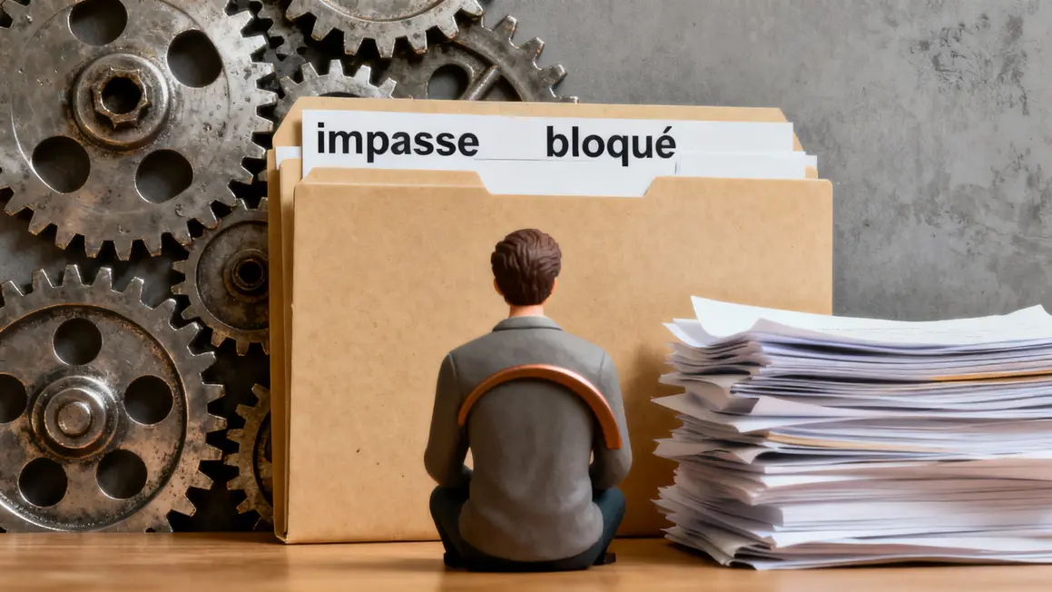 Rouages et dossiers attente Scorpion blocage
