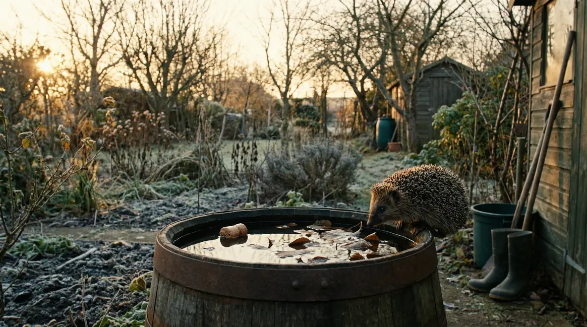 hérisson jardin bassin bouchon de liège